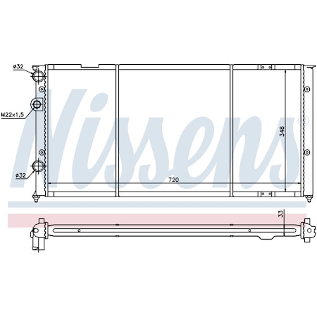 Nissen Nissens Radiator, 652491 652491